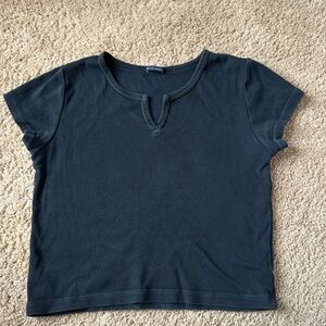 Brandy melville navy blue crop top